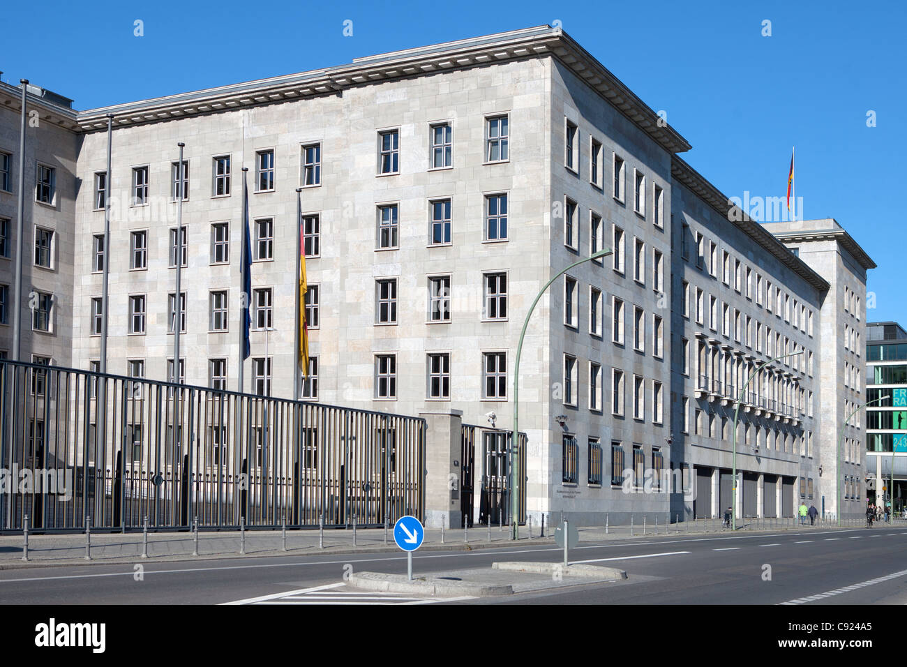 L'ancien bâtiment du Ministère de l'air, actuellement Ministère fédéral des Finances à Berlin, Allemagne. Banque D'Images