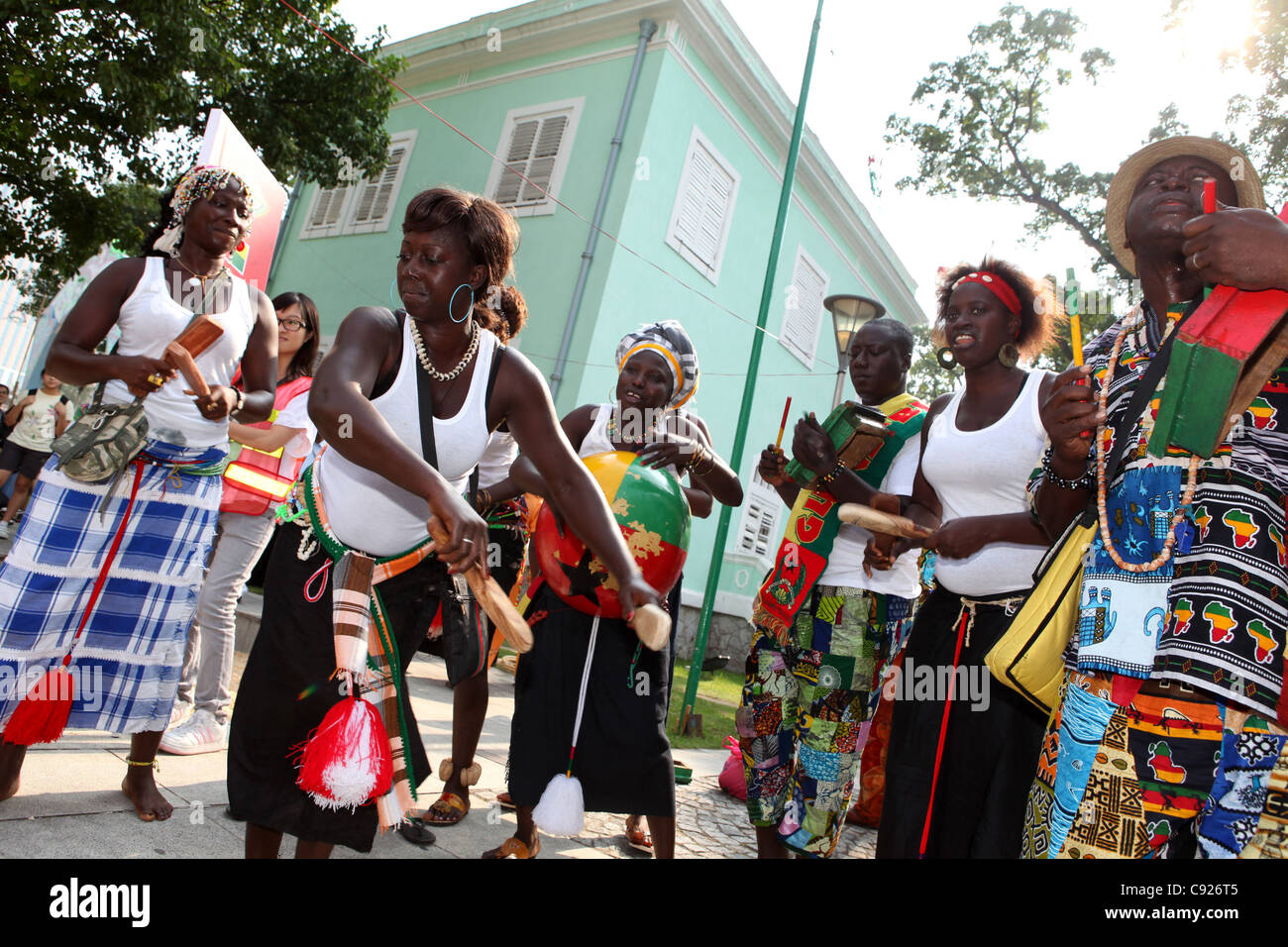 Portugais Lusofonia défilé du festival, Macao Banque D'Images