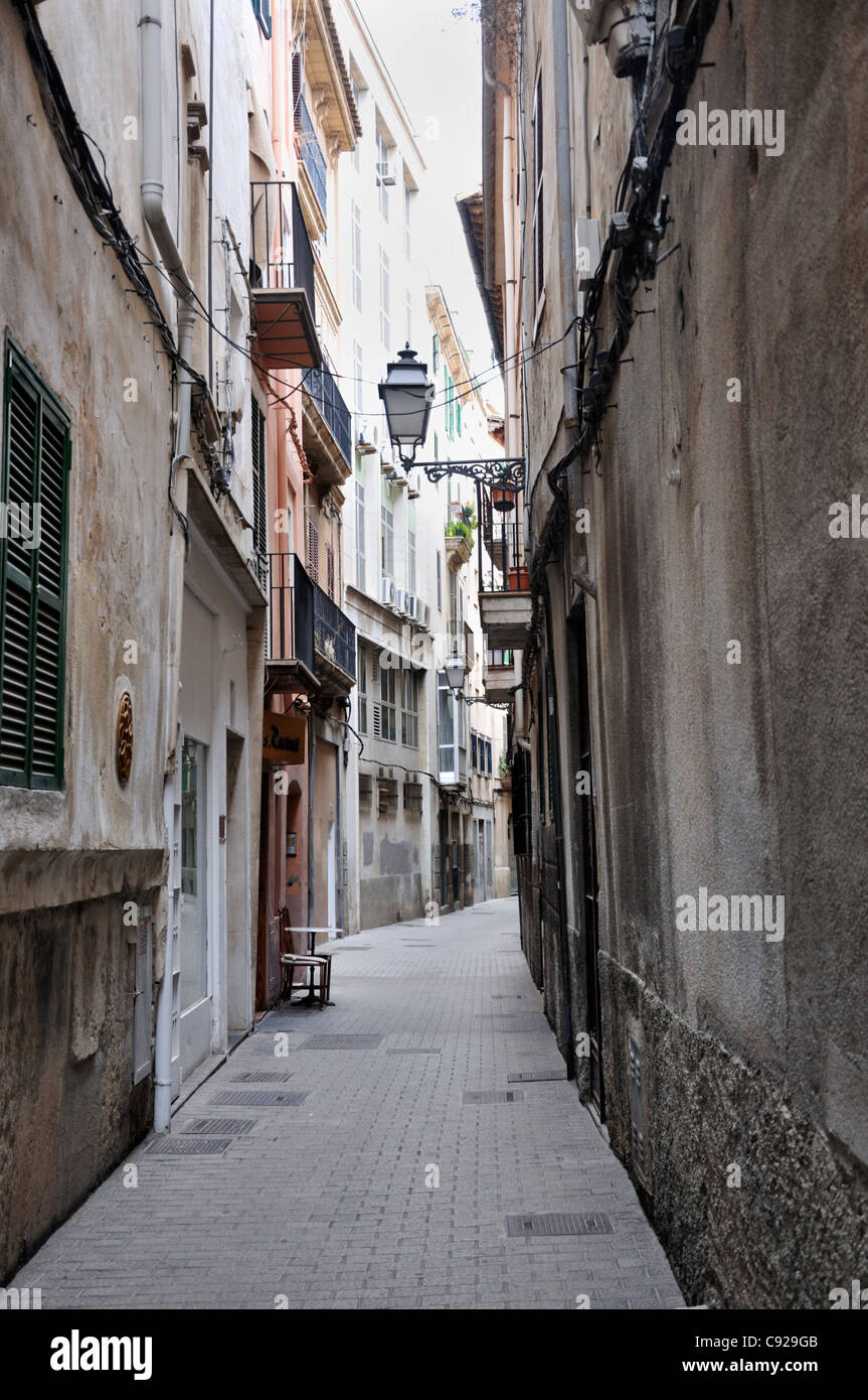 Ruelle dans la vieille ville, Palma de Mallorca, Espagne, Europe Banque D'Images