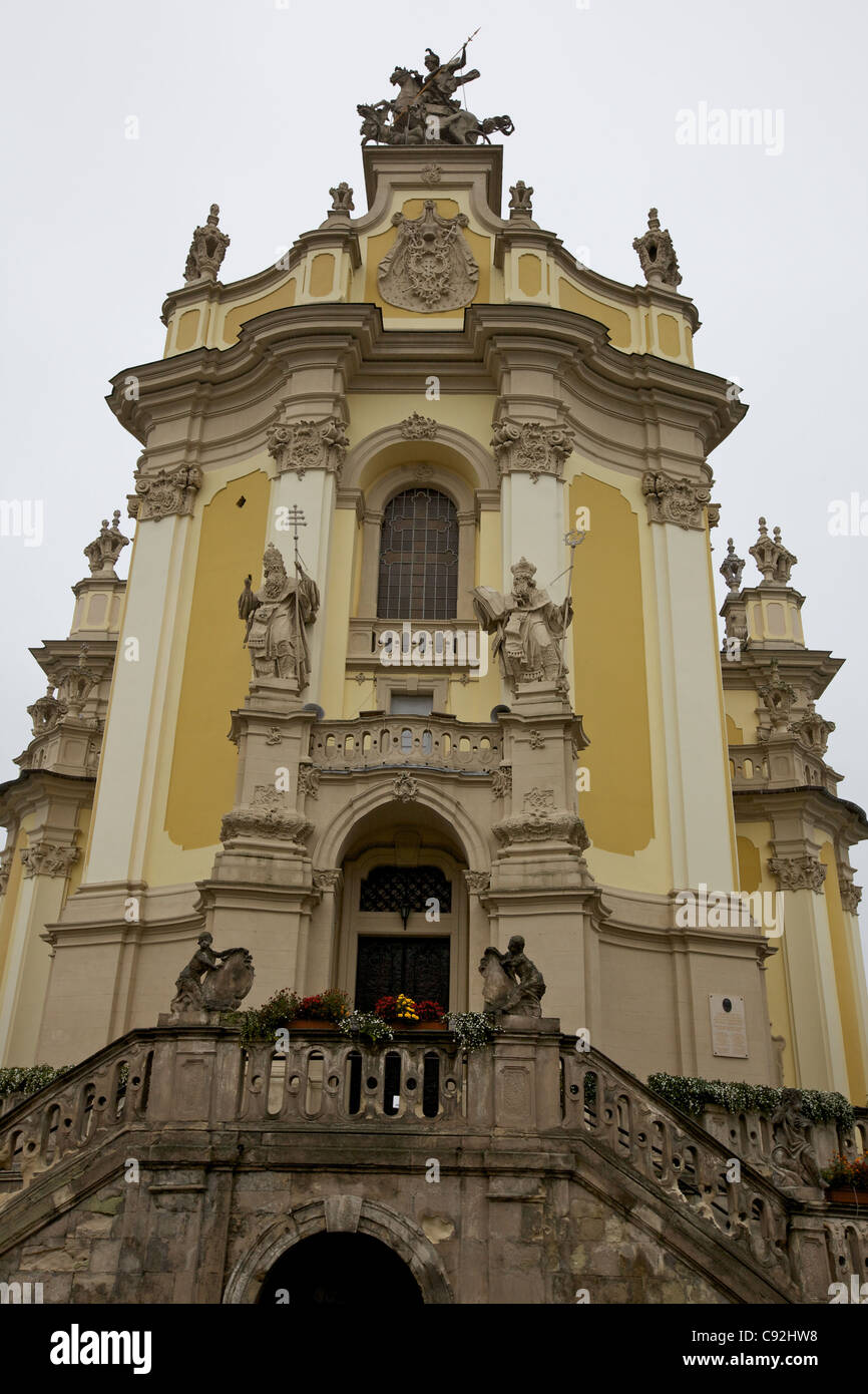 La Cathédrale St George, Lv'v, de l'Ukraine Banque D'Images