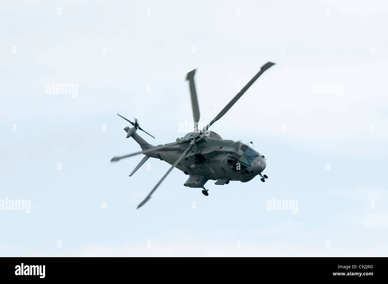 Agusta Westland Merlin d'hélicoptère MH 1 824 Naval Air Squadron de RNAS Culdrose à Royal International Air Tattoo. Air Banque D'Images