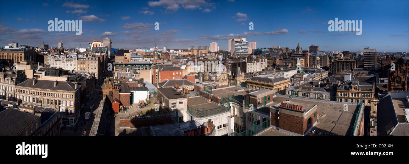 Les toits de la ville de Glasgow. Banque D'Images