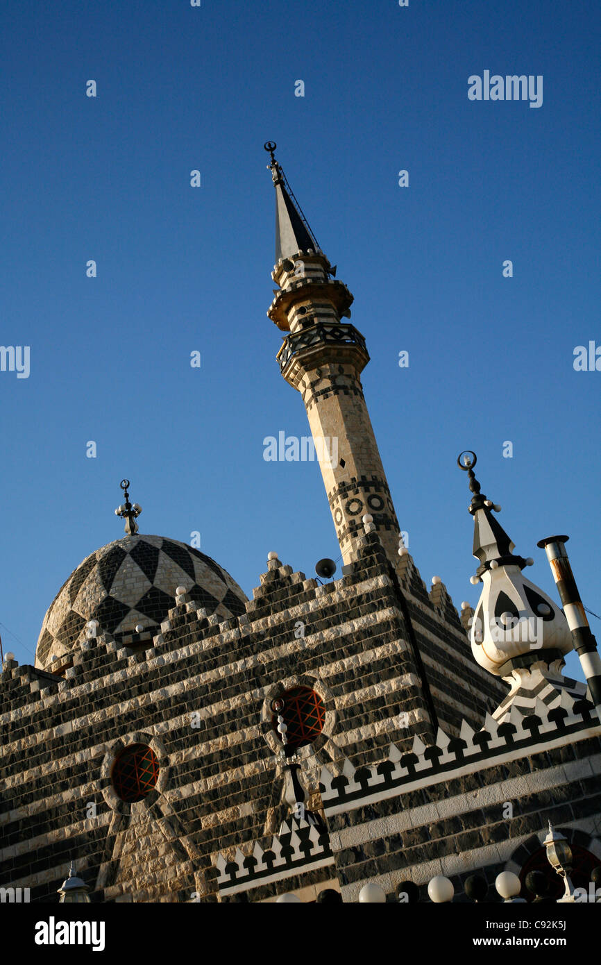 La Mosquée Abu Darwish, Amman, Jordanie. Banque D'Images