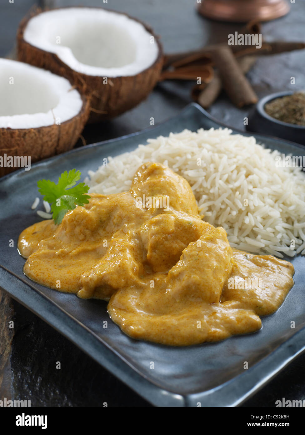 poulet korma Banque D'Images