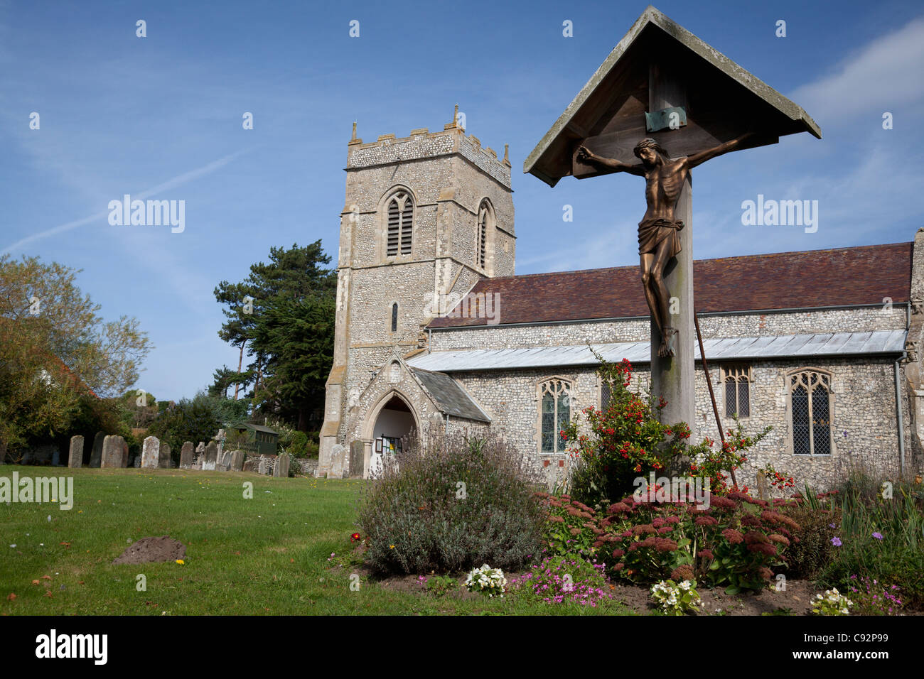 L'église Holy Trinity, West Runton, Norfolk Banque D'Images