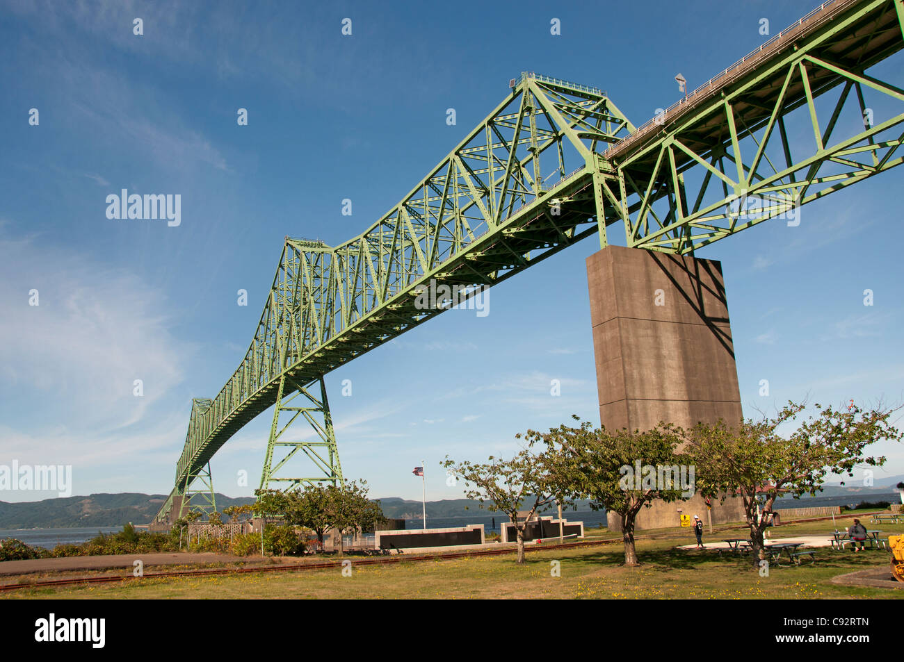 Astoria Megler pont Columbia River Oregon United States of America Banque D'Images
