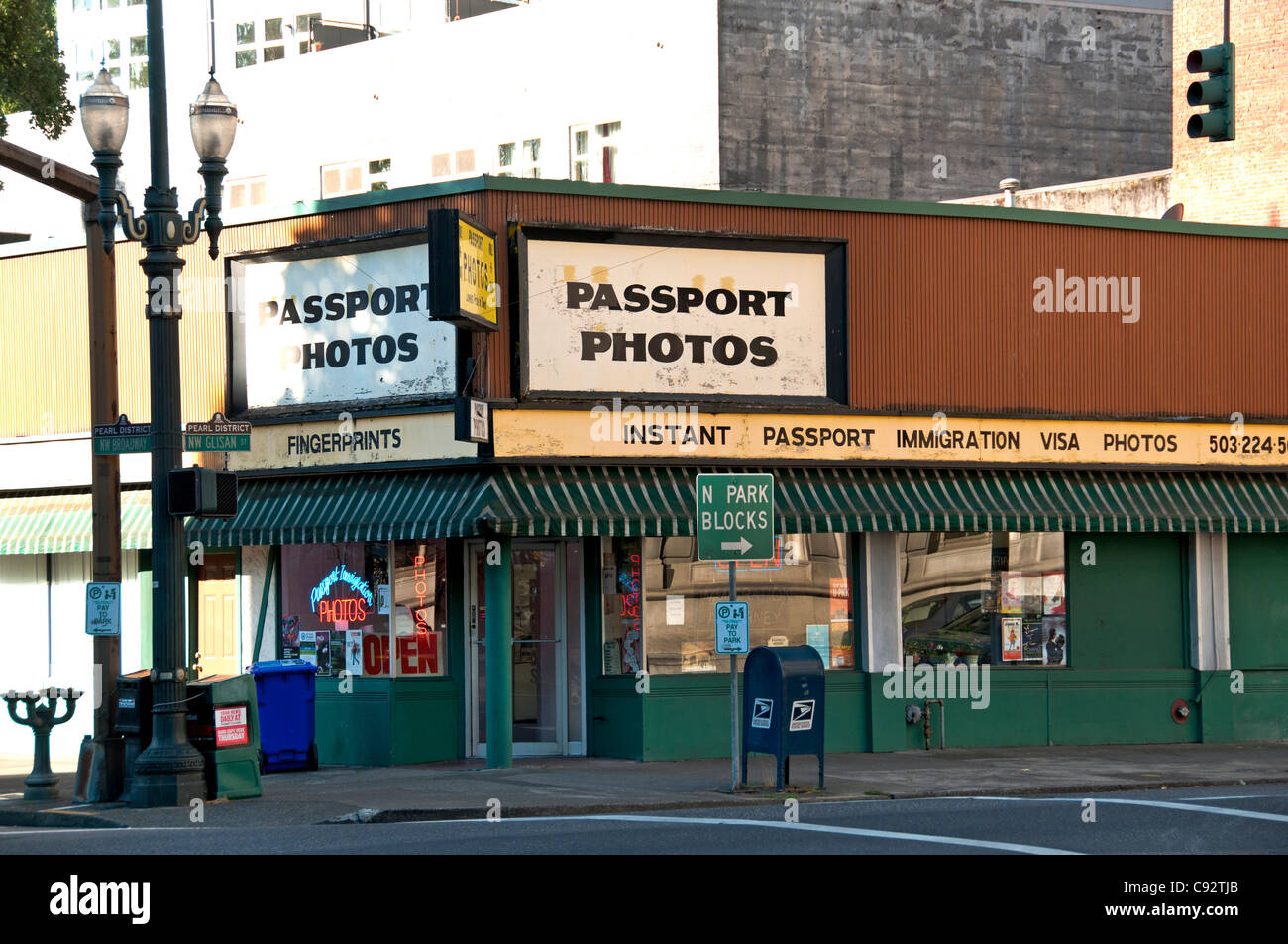 Photos de passeport Ville Ville de Portland Oregon United States of America USA Banque D'Images