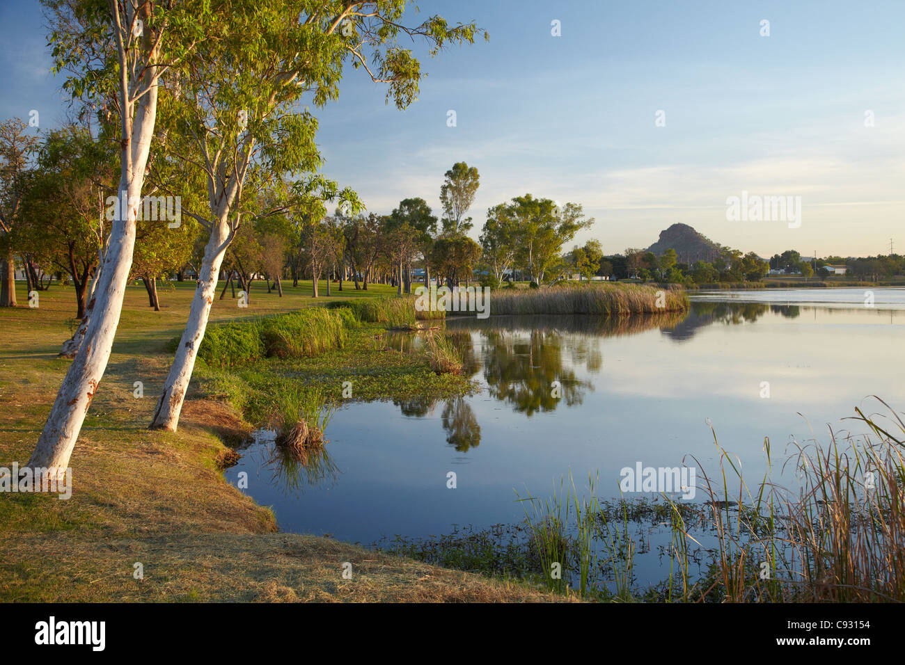 Celebrity Tree Park, et de Lily Creek Lagoon, le lac Kununurra, Kununurra, région de Kimberley, Western Australia, Australia Banque D'Images