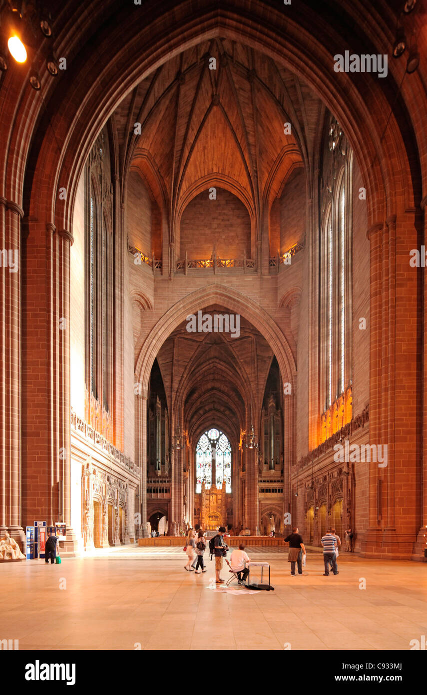 La Cathédrale de Liverpool est l'Église d'Angleterre cathédrale du diocèse anglican de Liverpool. Banque D'Images