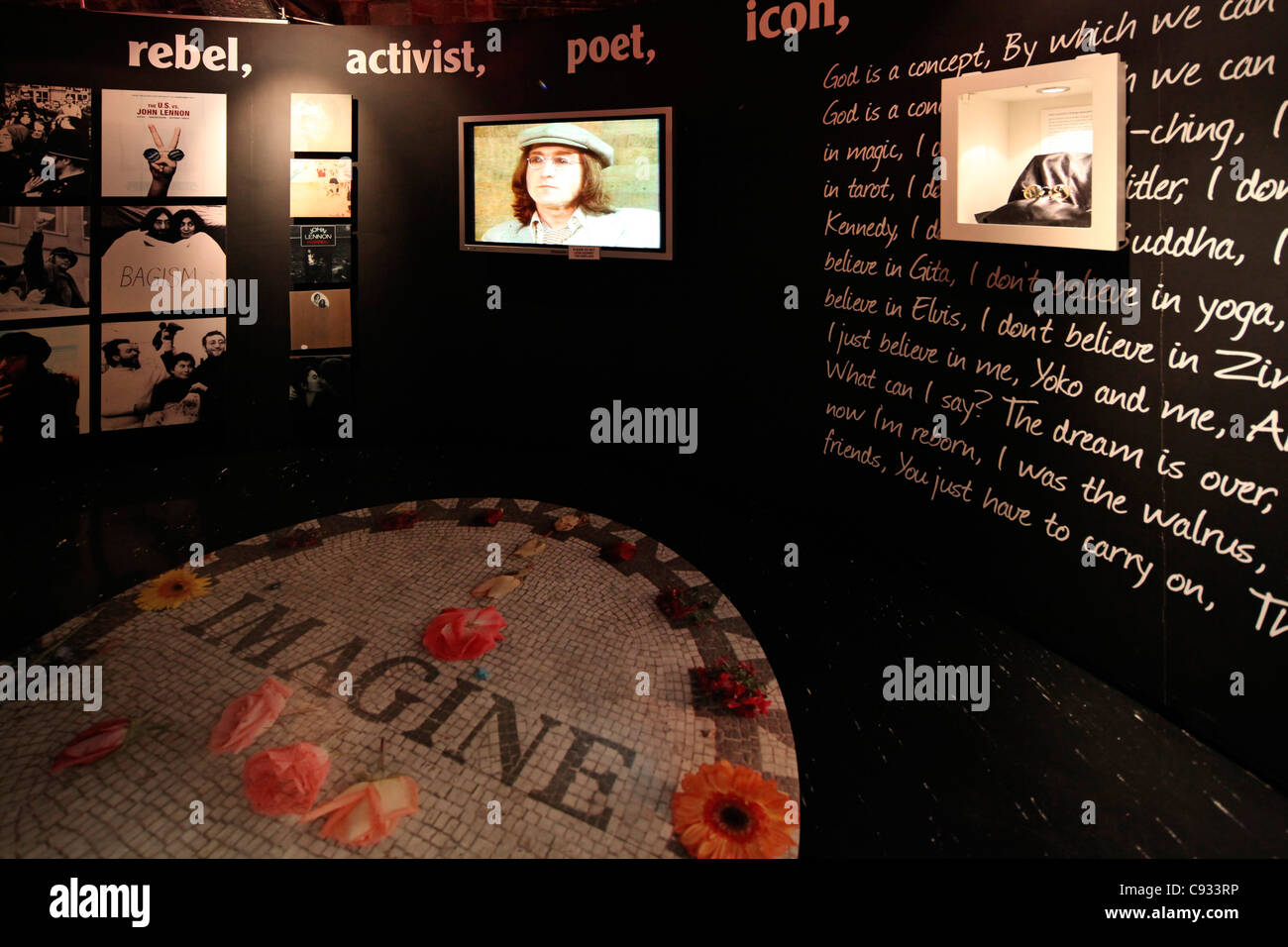 L'intérieur du musée des Beatles à Liverpool, en Angleterre Banque D'Images