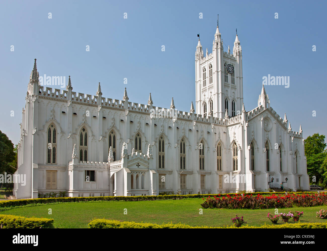 La magnifique cathédrale St Paul néo-gothique a été construite entre 1839 et 1847. Banque D'Images