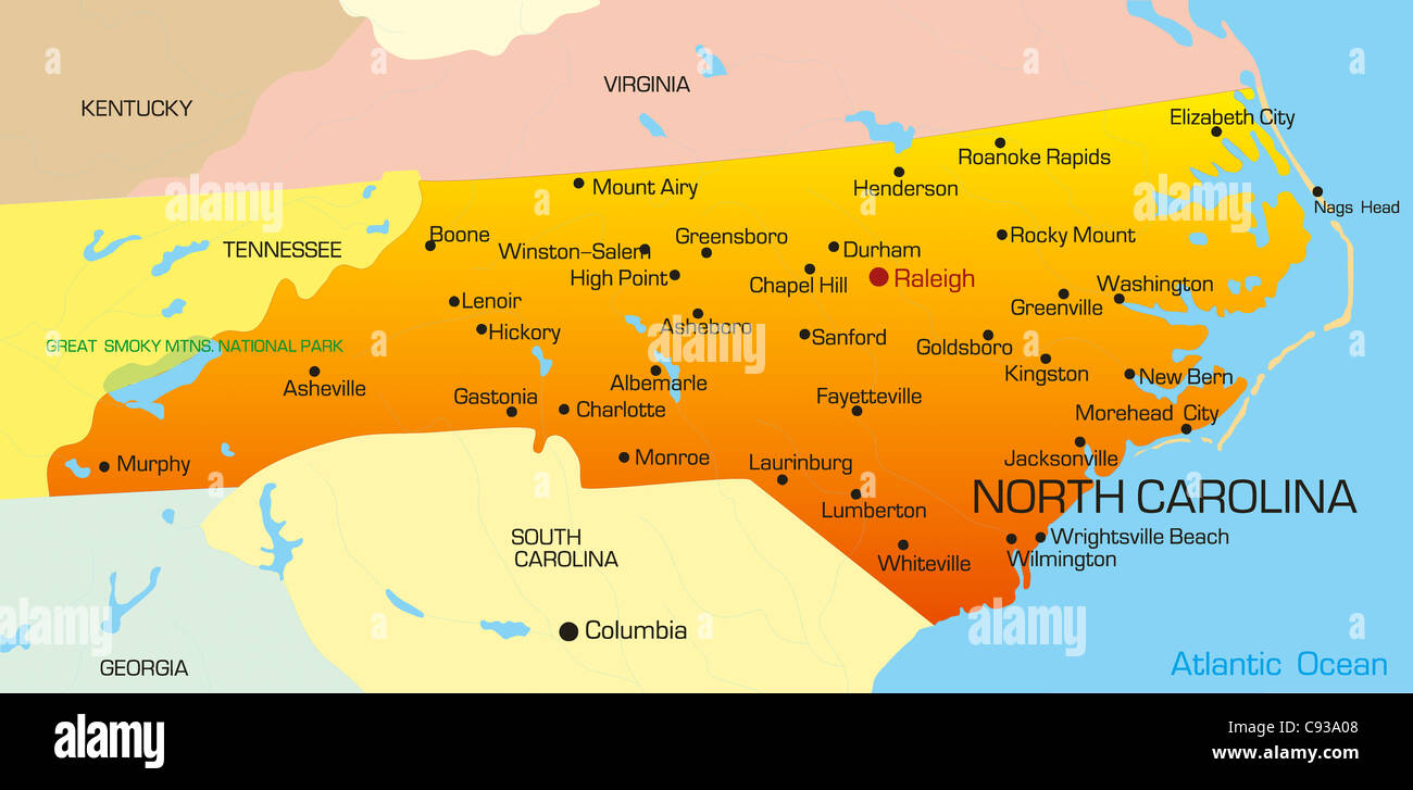 Carte des couleurs de vecteur d