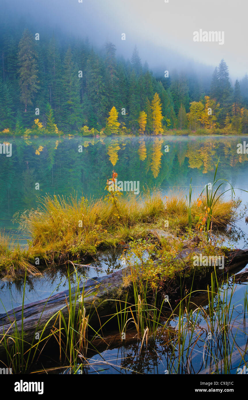 Hidden Lake, Okanogan-Wenatchee National Forest, des cascades, de l'État de Washington. Banque D'Images