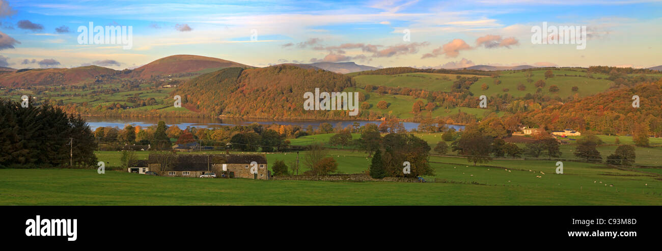 Re maison surplombe Ullswater près de Pooley Bridge, Cumbria, Royaume-Uni Banque D'Images