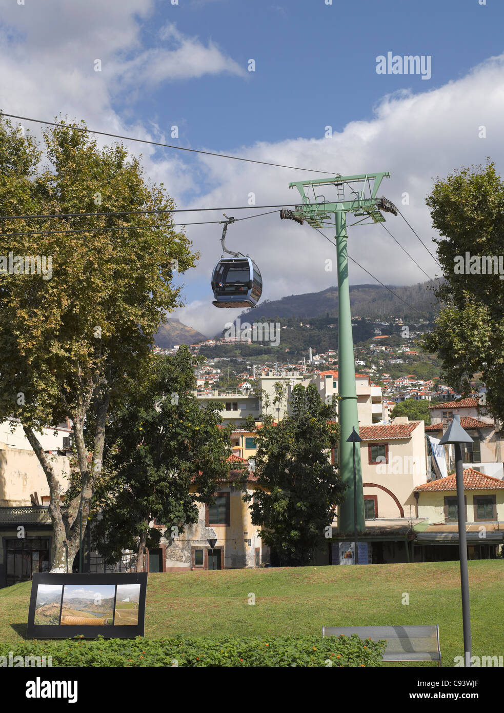 Téléphérique de Funchal à Monte Madeira Portugal Europe de l'UE Banque D'Images