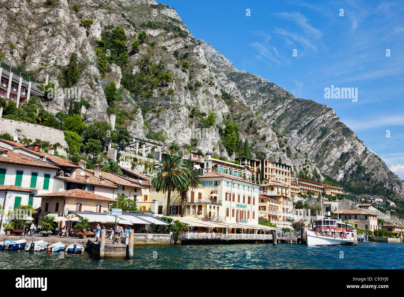Italie,Lombardie,Lac de Garde,Limone Banque D'Images