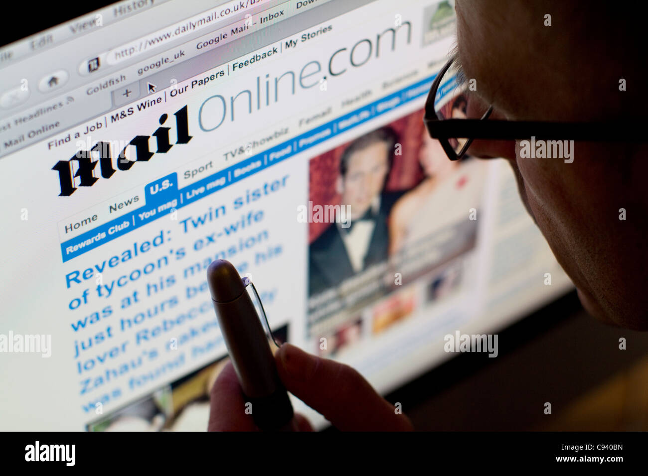 Site internet de Daily Mail journal basé au Royaume-Uni Banque D'Images