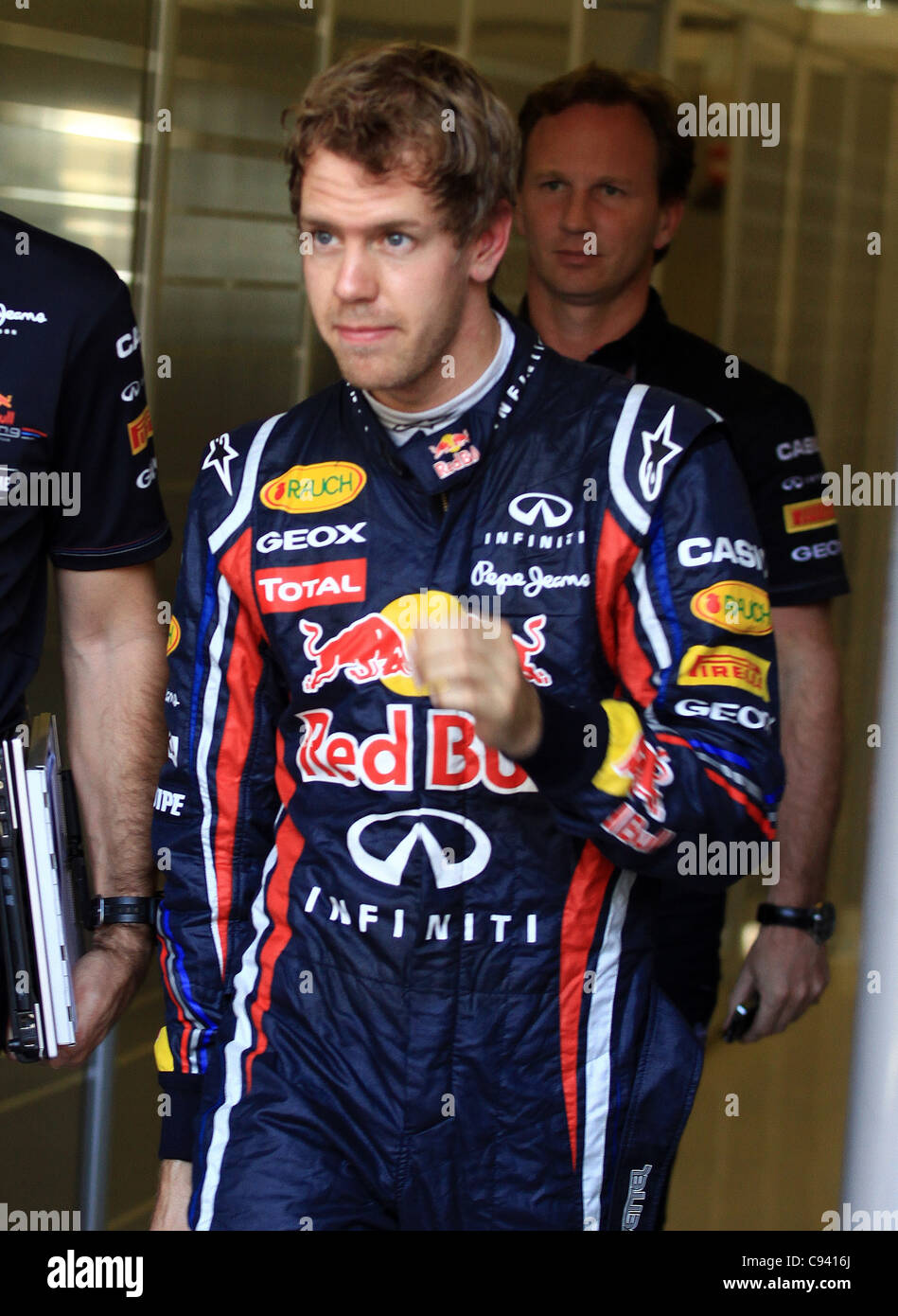 11.11.2011 Abu Dhabi, Emirats Arabes Unis. Le circuit Yas Marina, Sebastian Vettel, Red Bull Racing, Photo:mspb/Thill Banque D'Images