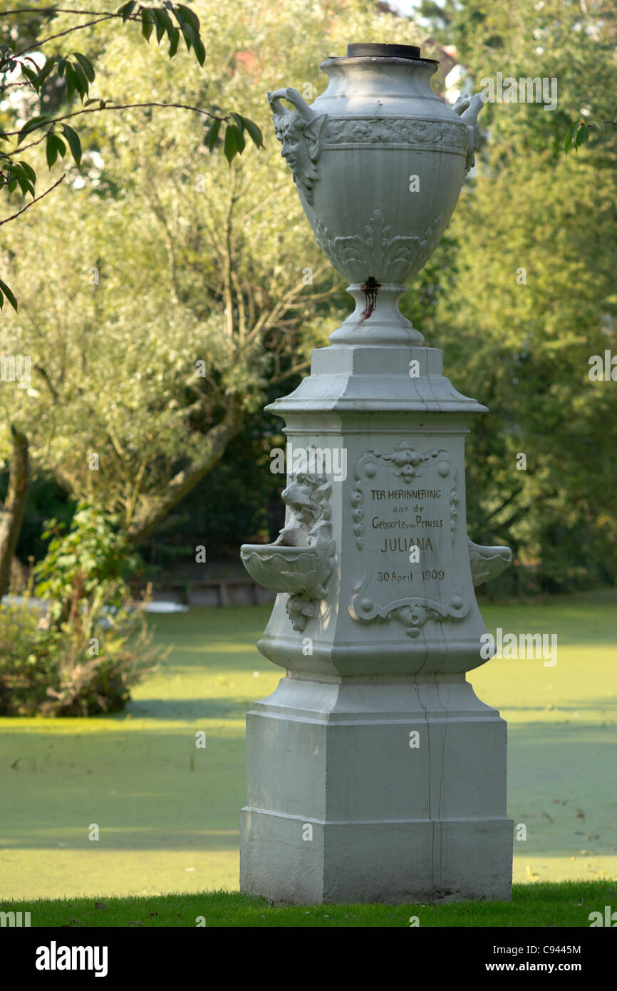 Monument en l'honneur de la naissance de la reine Juliana des Pays-Bas Banque D'Images