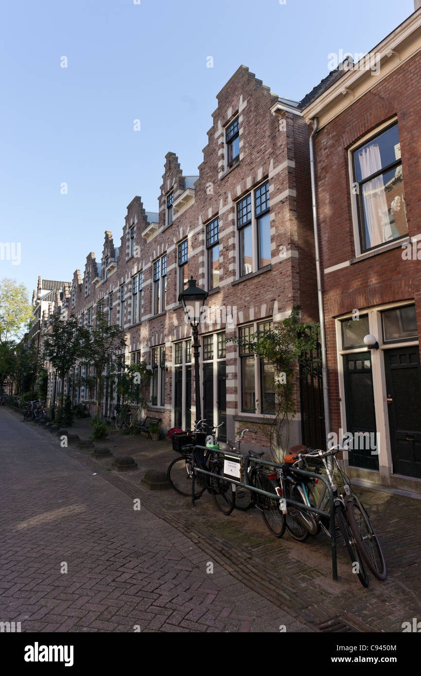 De nouvelles maisons de style ancien à Rotterdam Kralingen, Holland Banque D'Images