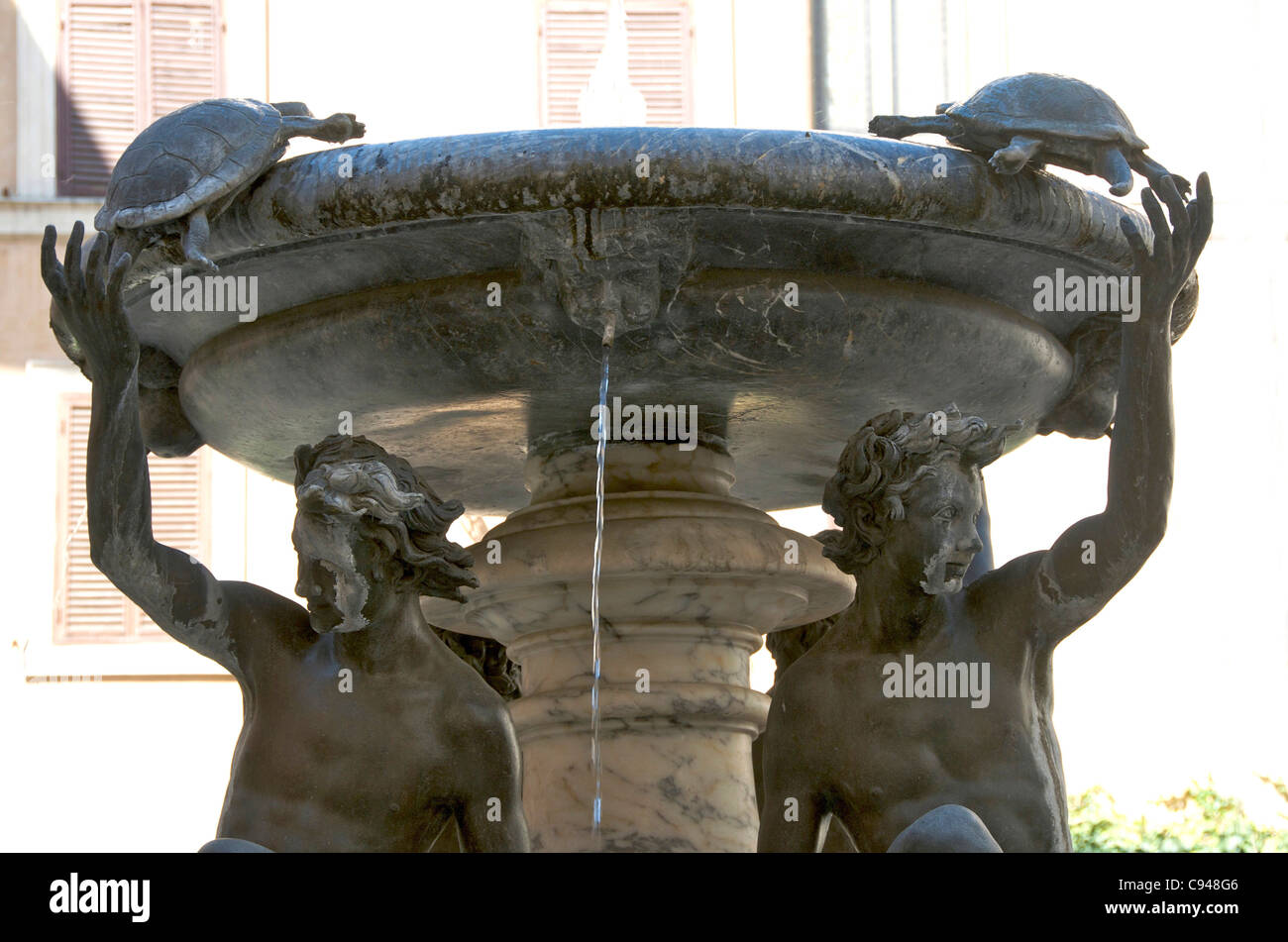 Fontane delle Tartarughe ou la tortue / Tortues Fontaine, Rome, Italie Banque D'Images