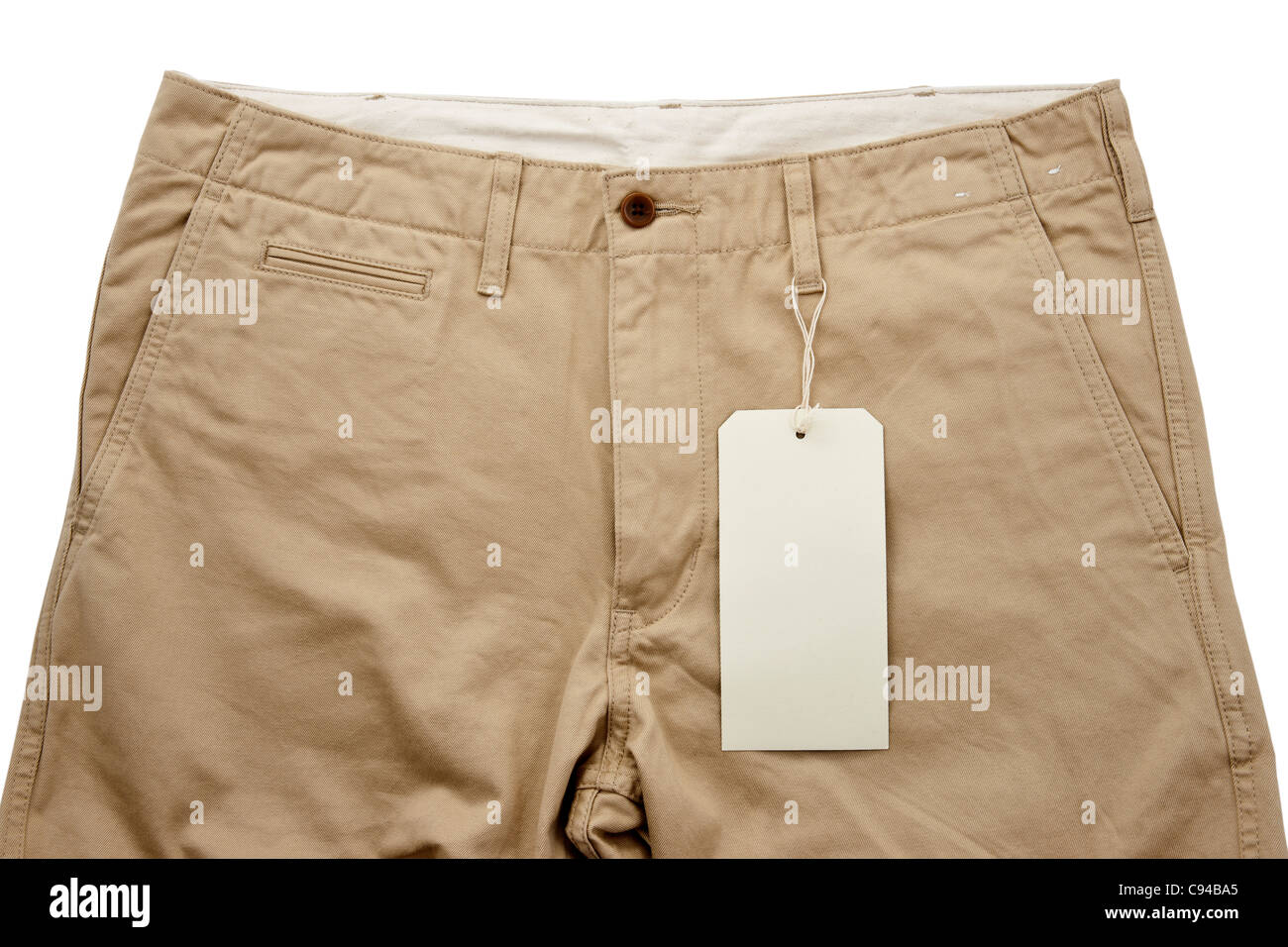 Pantalon kaki avec QS Banque D'Images