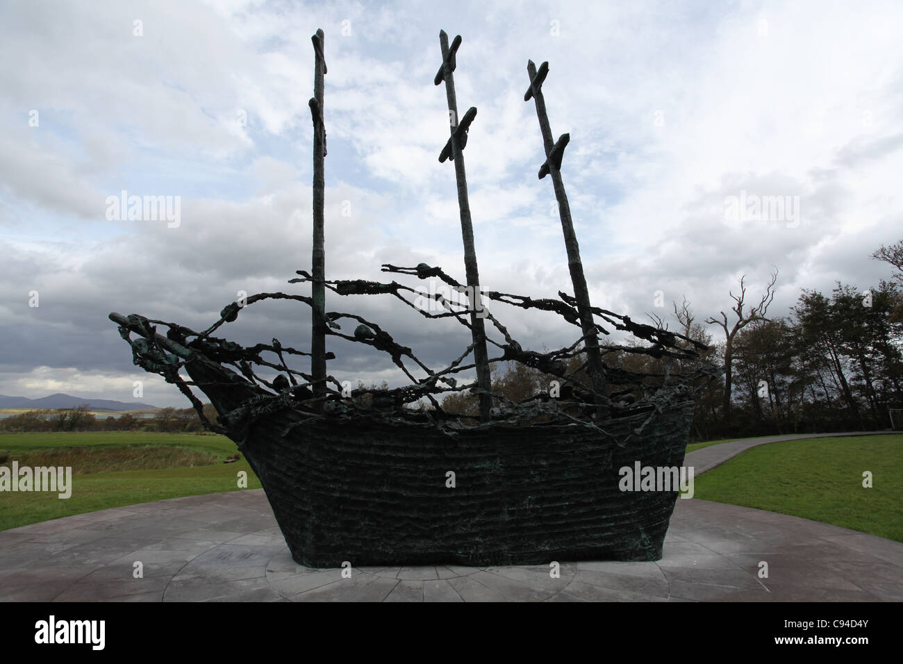 Monument National Famine d'Irlande Banque D'Images