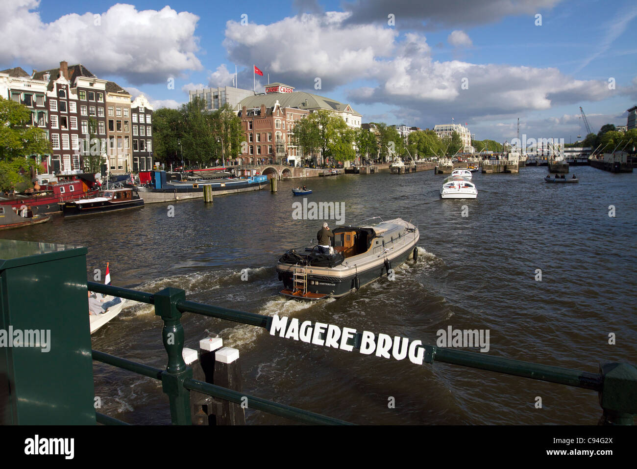 Magere Brug over Rivière Amstel à Amsterdam Banque D'Images