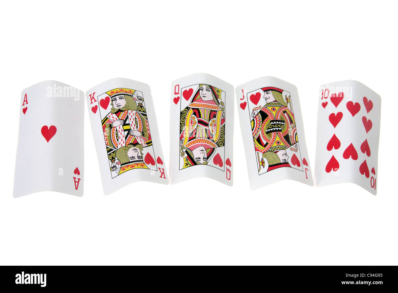 Quinte flush royale Banque de photographies et d’images à haute résolution Alamy