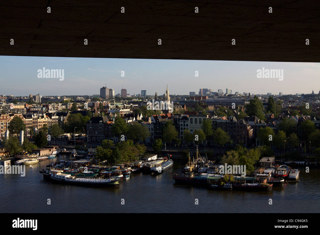 Vue aérienne d'Amsterdam Banque D'Images
