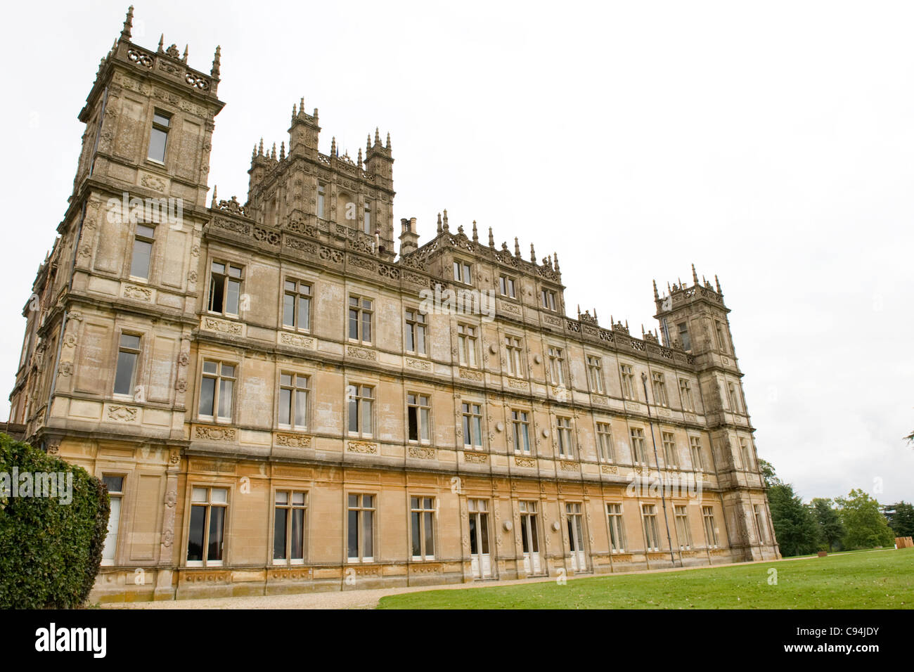 Château de Highclere , Newbury , accueil Earl & Comtesse d'Carnarvan , série TV réglage voir drama Downton Abbey Banque D'Images