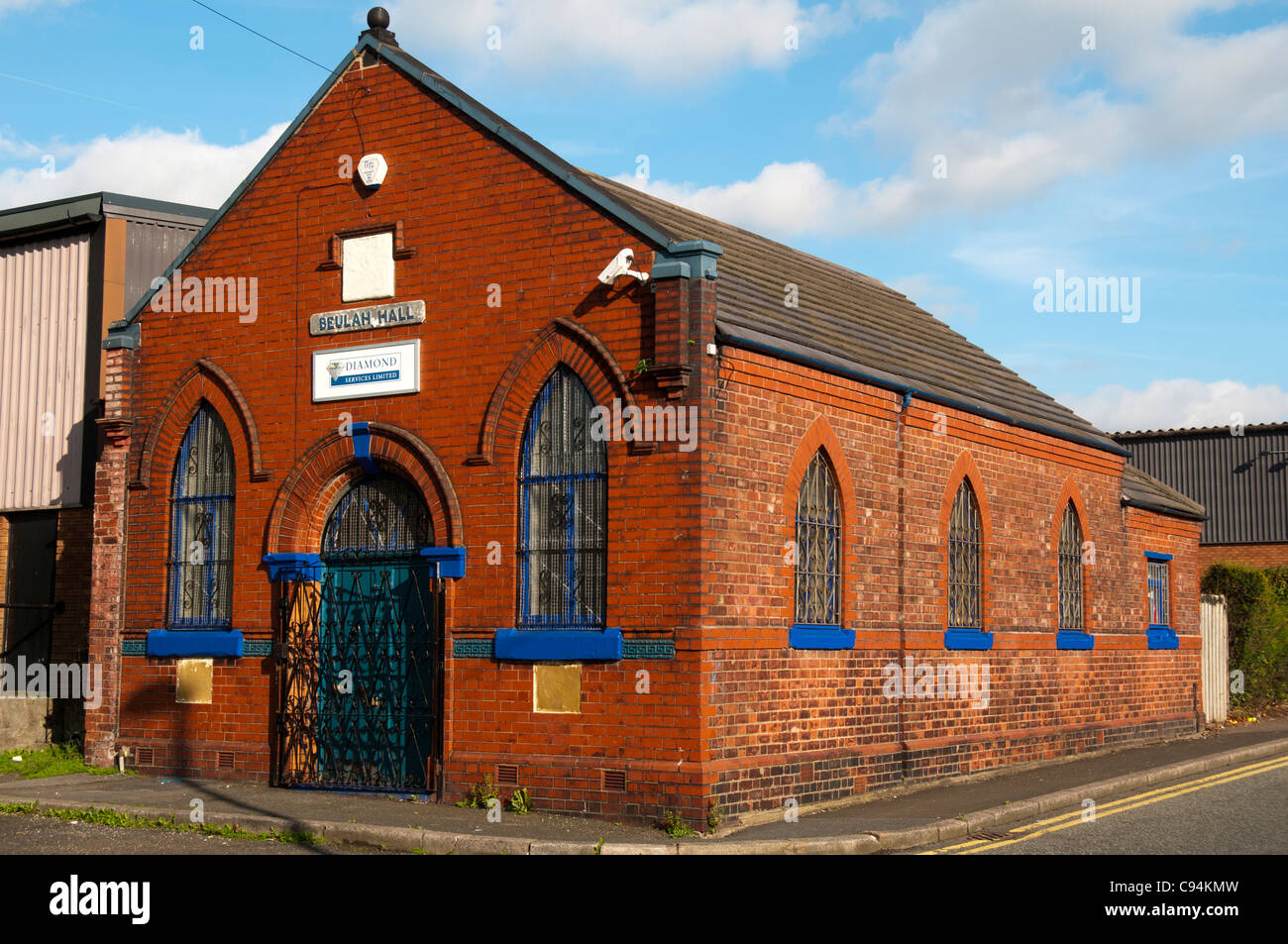 Hall de Beulah, Whitworth Street, Openshaw, Manchester, Angleterre, Royaume-Uni. Une ancienne chapelle méthodiste gallois, maintenant en usage commercial. Banque D'Images