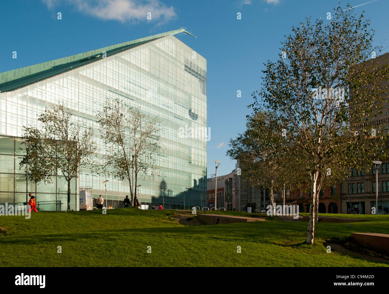 Le bâtiment Urbis, Cathedral Gardens, Manchester, Angleterre, Royaume-Uni. En 2012, il devient le Musée national du football. Banque D'Images