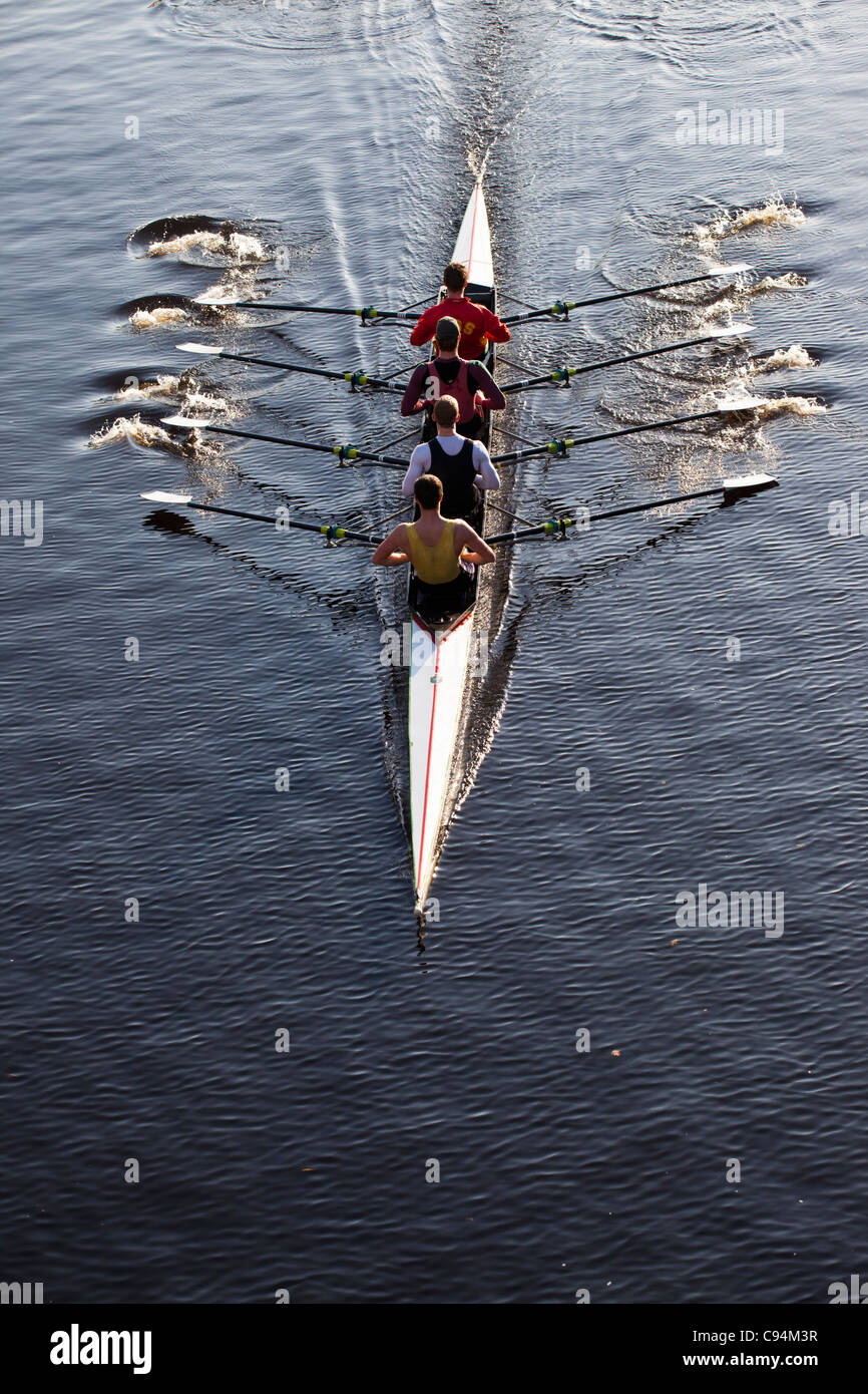 Chambre Quadruple Formation Scull Banque D'Images Chambre Quadruple Formation Scull Banque D'Images