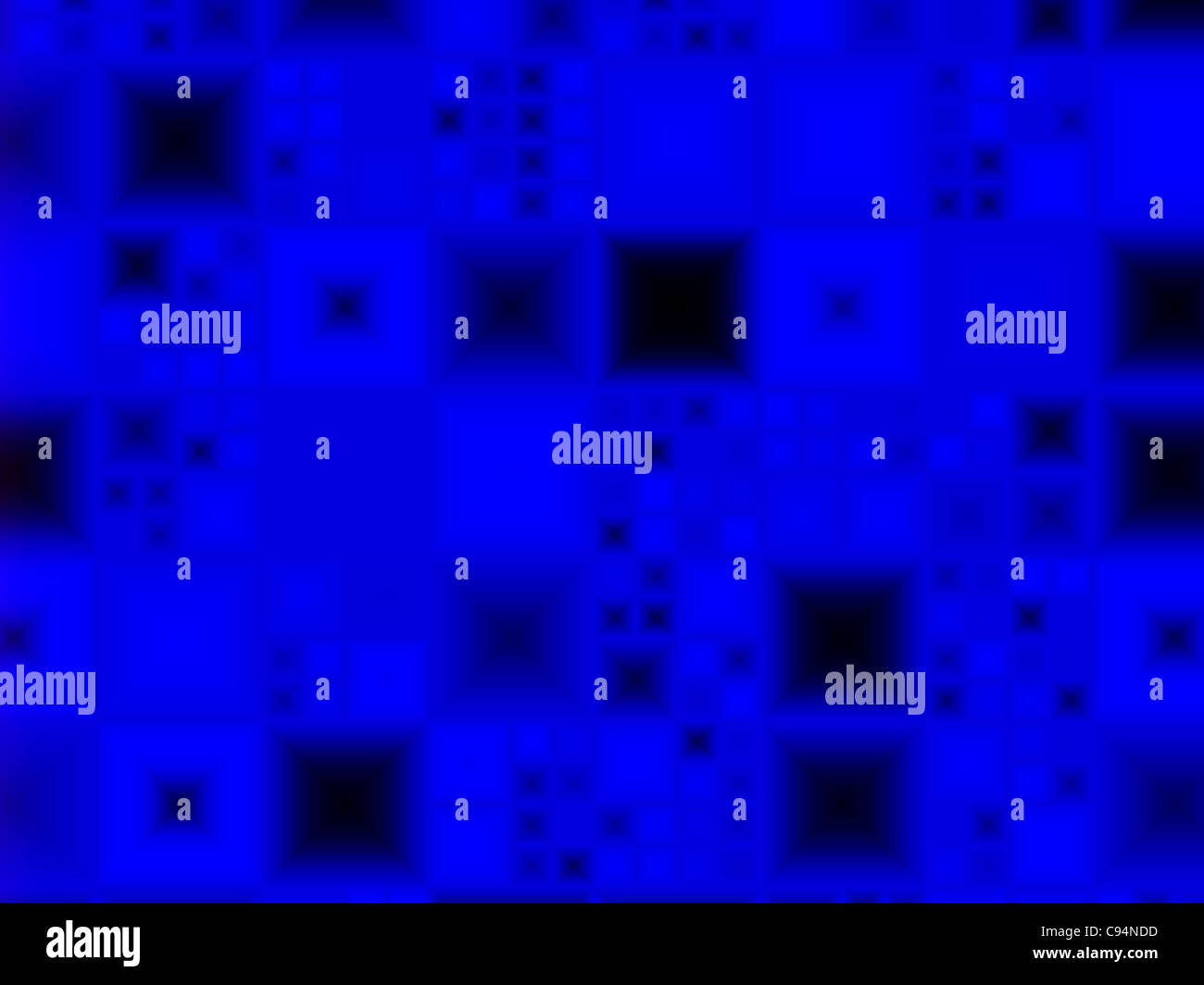 Abstract blue carrés de fond, l'image générée numériquement Banque D'Images