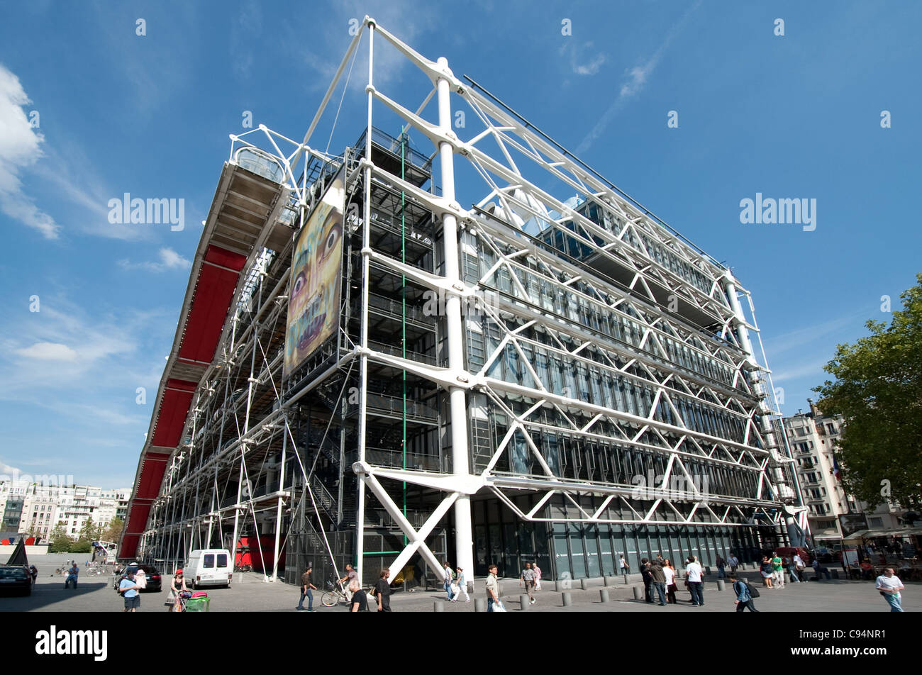 Centre Georges Pompidou, Paris Banque D'Images