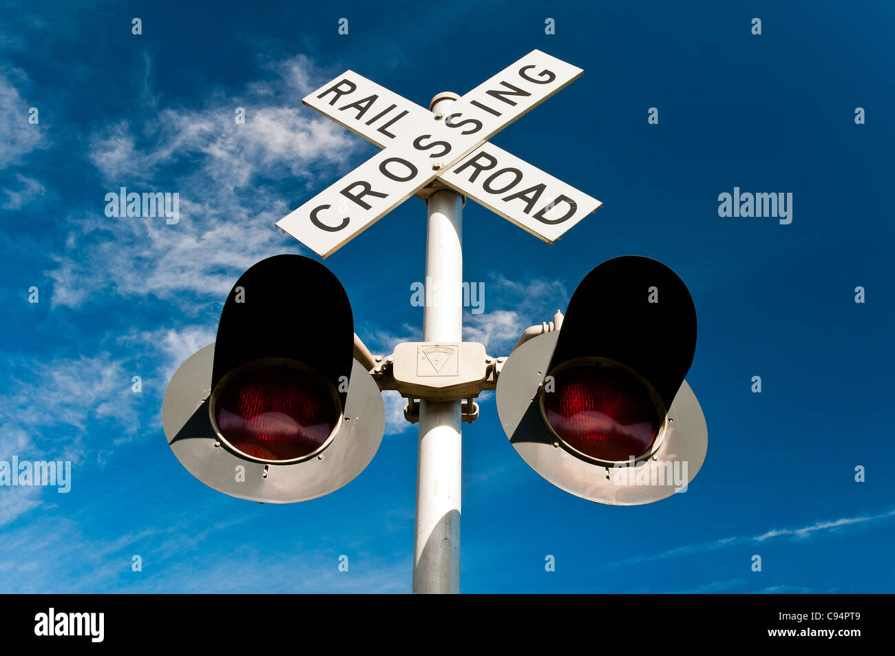 American Railroad crossing, Seattle, Washington, USA Banque D'Images