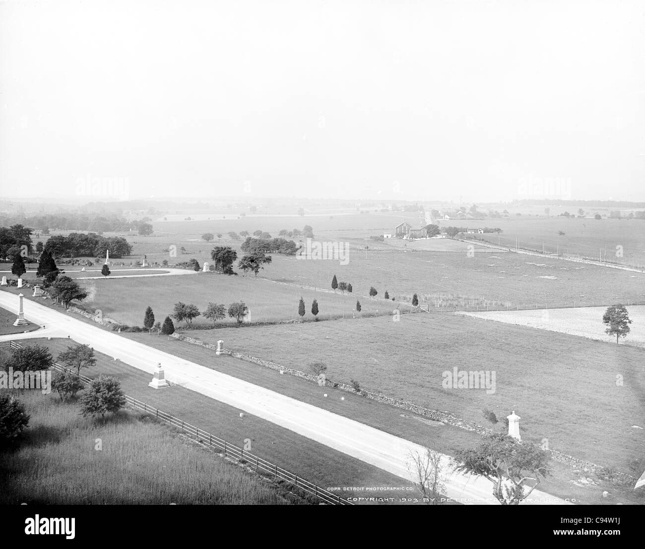 Le champ de bataille, Gettysburg Banque D'Images
