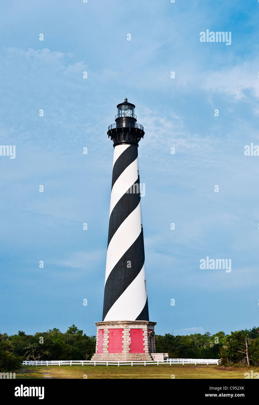 Le phare de Cape Hatteras, Outer Banks, Caroline du Nord, États-Unis Banque D'Images