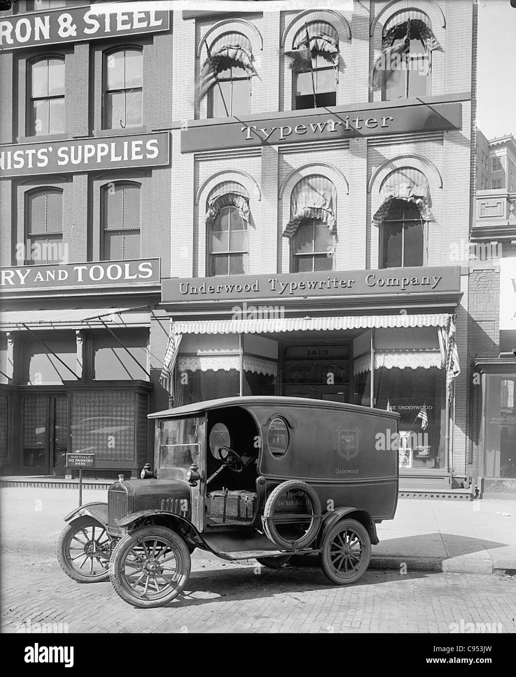 UNDERWOOD TYPEWRITER siège à New York en 1915 Banque D'Images
