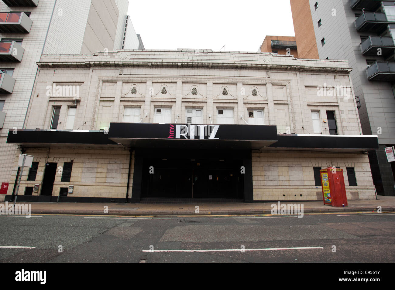 La musique HMV Ritz sur Whitworth Street West , Manchester Banque D'Images