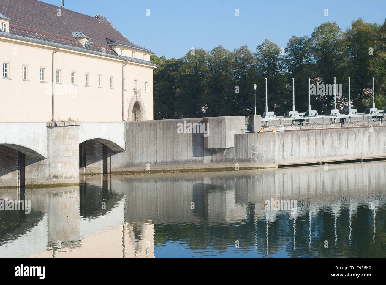 La production durable d'énergie hydroélectrique en Allemagne Banque D'Images