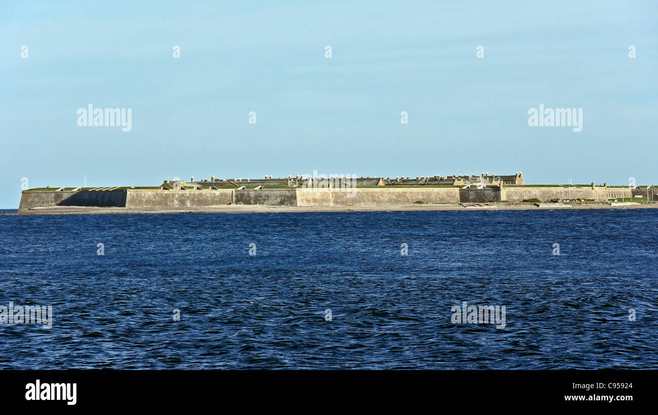 Le fort George en Moray vu de Chanonry Point près de Fortrose Le Black Isle Ecosse Banque D'Images