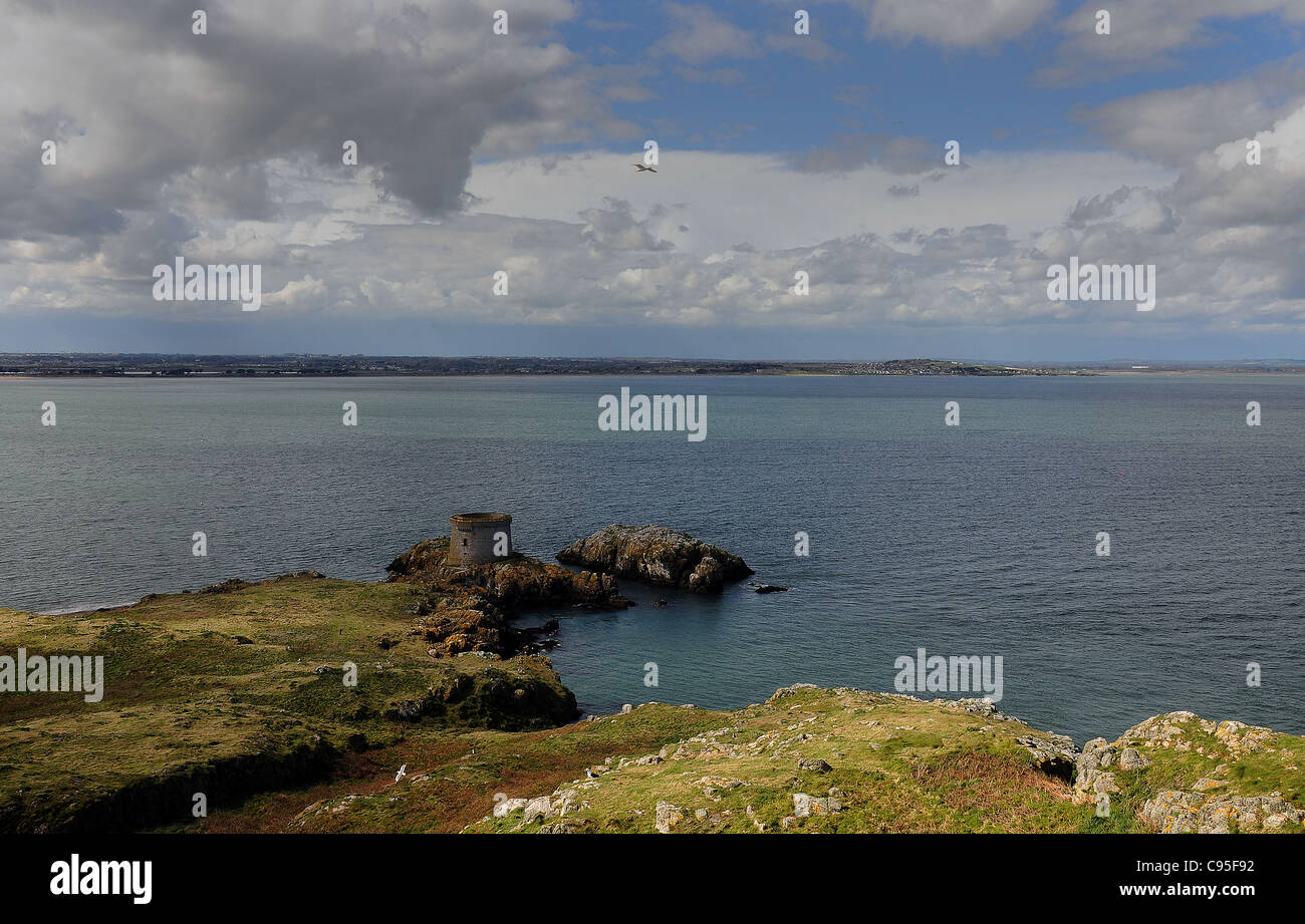 La TOUR MARTELLO SUR LE ŒIL À HOWTH, DU SUD DE L'IRLANDE Banque D'Images