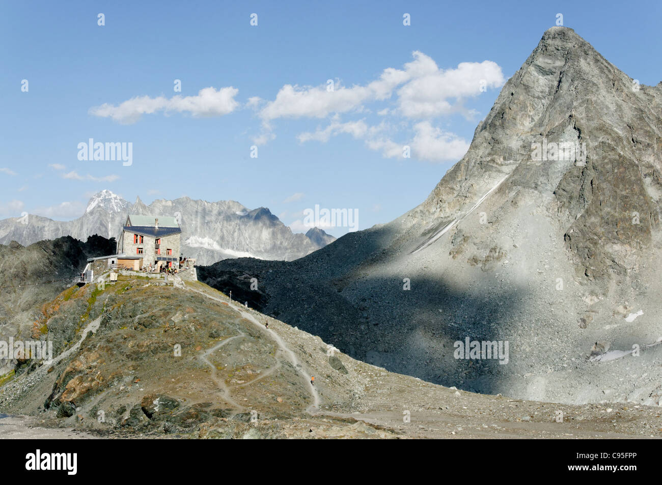 La cabane des Dix La Suisse Banque D'Images