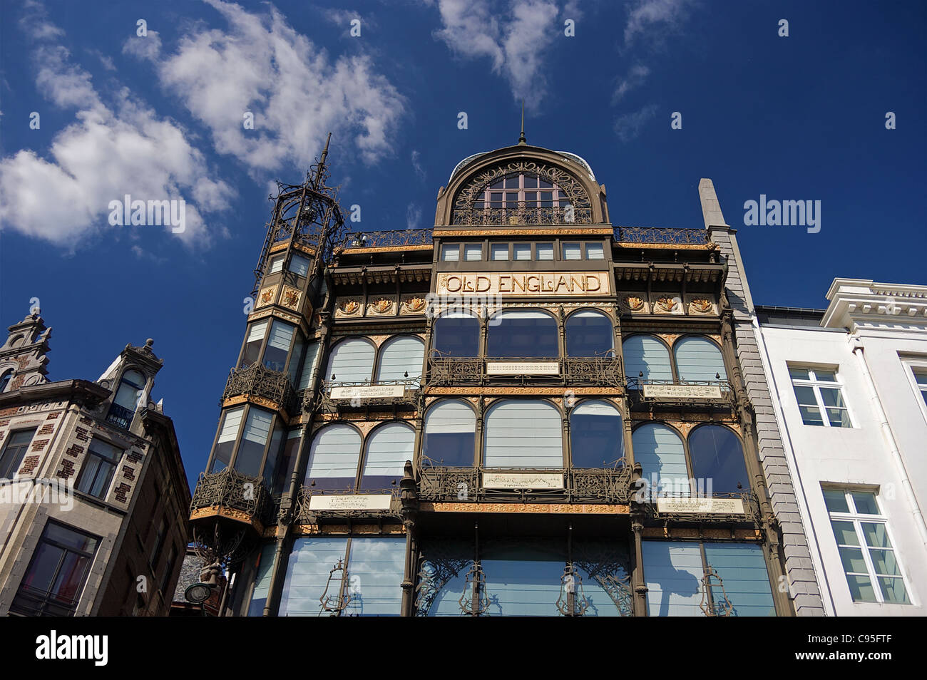 Le bâtiment Old England, qui abrite le Musée des Instruments de Musique (MIM) à Bruxelles, Belgique. Banque D'Images