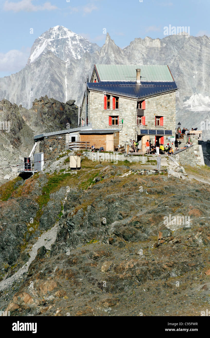 La cabane des Dix La Suisse Banque D'Images