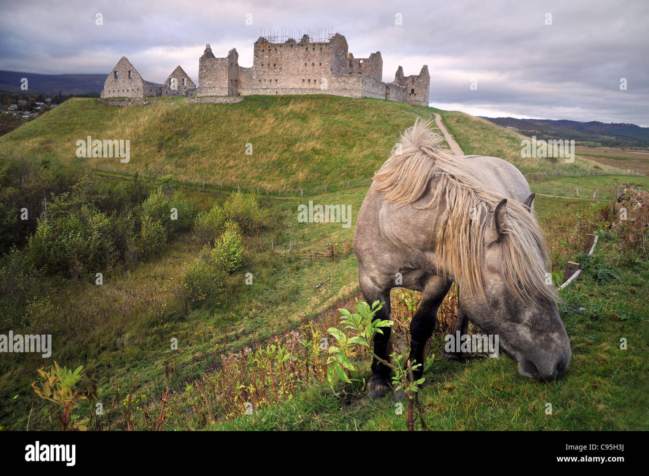 Les ruines du 18ème siècle, près de Ruthven Kingussie Cairngorms - - - highlands en Ecosse. Banque D'Images