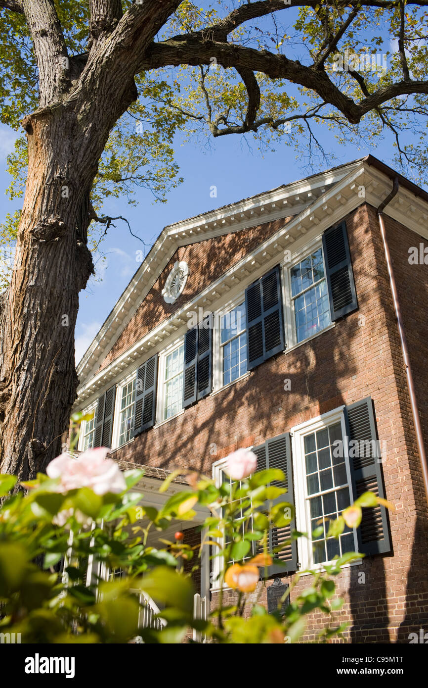 John Marshall House, de style fédéral, 1790, Richmond, Virginia, USA. Banque D'Images