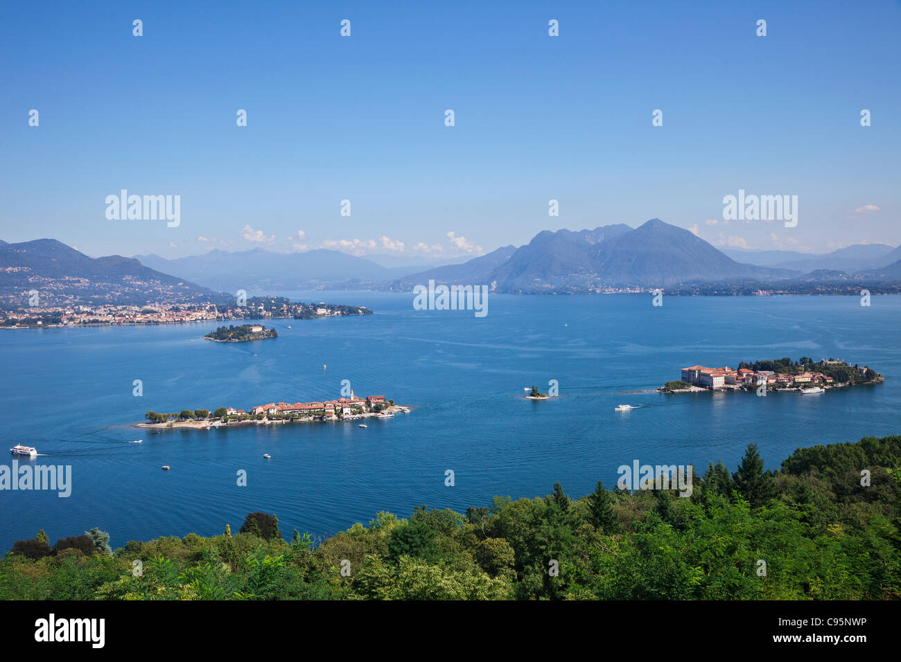 L'Italie, le Piémont, le Lac Majeur, Stresa, Isola Bella Banque D'Images